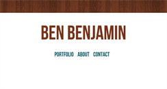 Desktop Screenshot of ben-benjamin.com